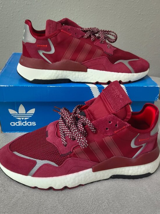 Size 11.5 - Adidas 3M Nite Jogger Maroon Men\'s Red Shoes EE5870 Reflective Night main image 7